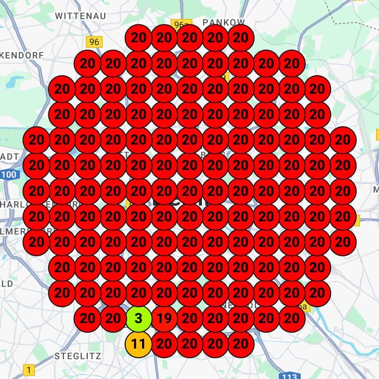 Ranking heatmap before
